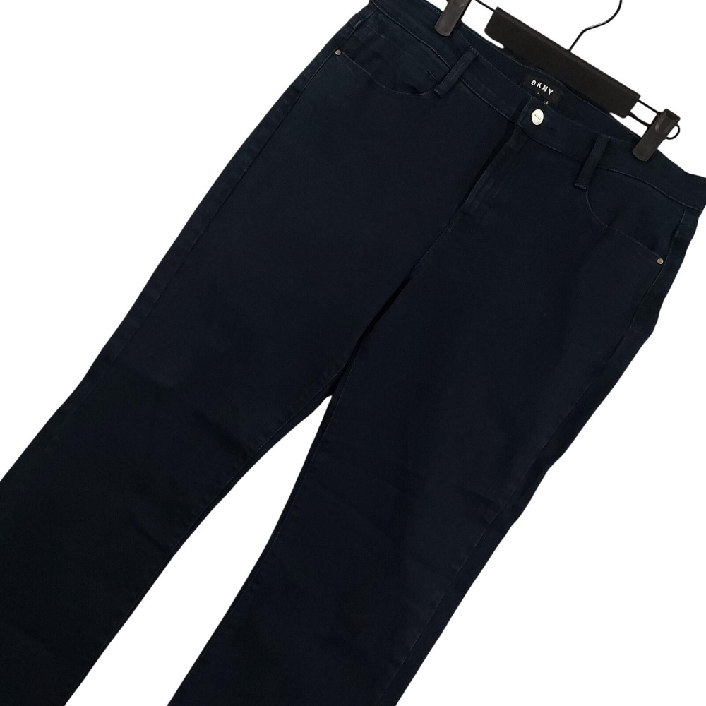 DKNY Pants Womens 31 Blue Slim Stretch Denim Chino 5 Pocket (Fits 34x28)